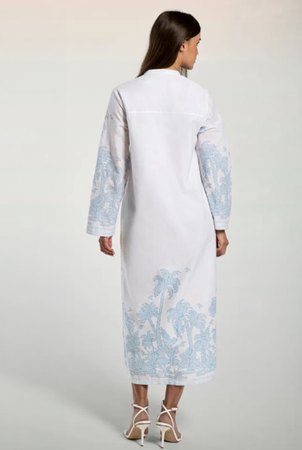 Palm Print Cotton Dress product image 5